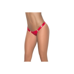 String détachable sur le devant Wetlook rouge